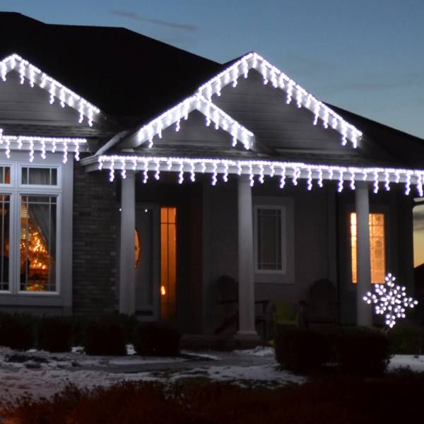 LED Cool White Icicle #LED-IC44W *Set of 12*